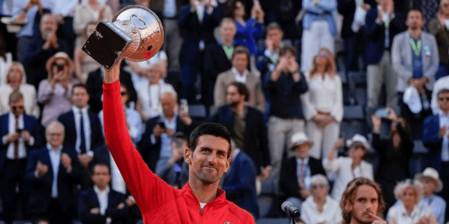 网球:德约科维奇在意大利公开赛赢得2022年第一个冠军；Carlos Alcaraz是法网公开赛的夺冠热门